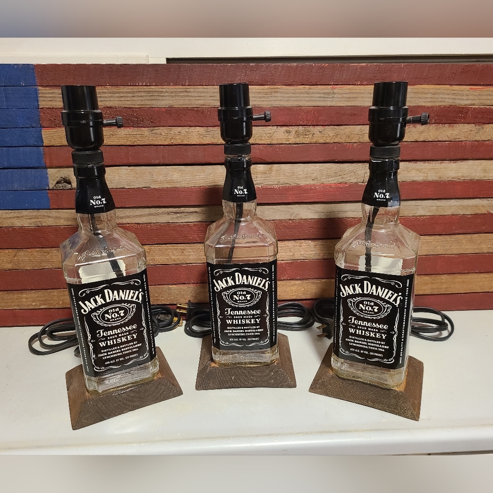 Handmade Jack Daniel Lamps